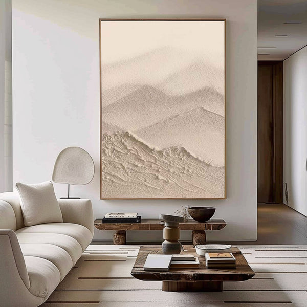 Misty Peaks Textured Canvas
