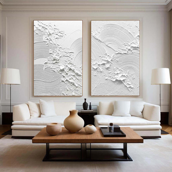 Textured Elegance Diptych